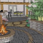 Custom 3D Landscape Firepit Design Minneapolis