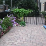 Backyard Pavement Fence Minneapolis